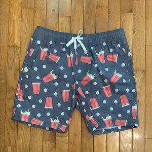 Departwest Beer Pong Swim Trunks (Blue)